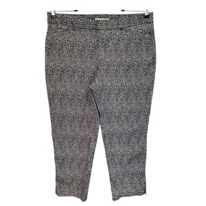 Coldwater Creek Black & White Natural Fit Capri Pants
